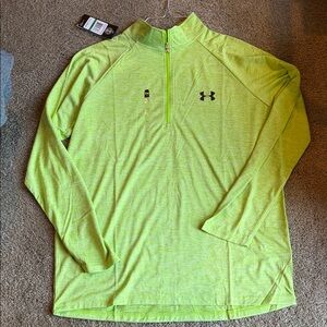 Under Armour Neon Lime 1/4 Zip Athletic Pullover